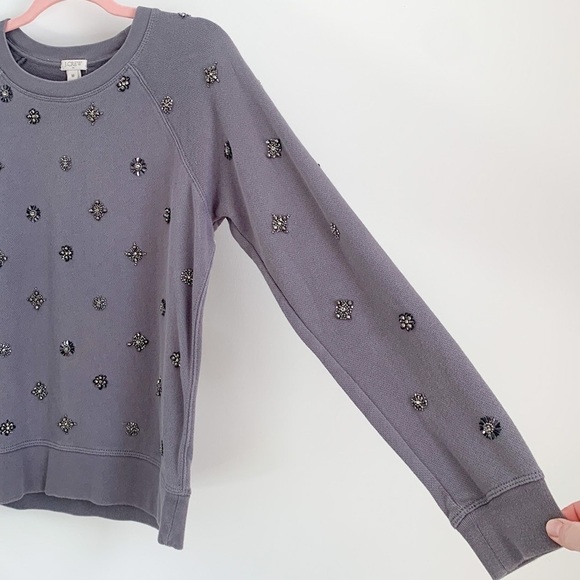 J. Crew Jeweled Sweatshirt - Picture 5 of 6